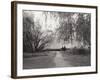 Two People on a Park Bench-Sharon Wish-Framed Photographic Print