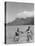 Two People on the Beach in Paradise Island, Tahiti-Carl Mydans-Stretched Canvas