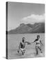 Two People on the Beach in Paradise Island, Tahiti-Carl Mydans-Stretched Canvas