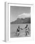 Two People on the Beach in Paradise Island, Tahiti-Carl Mydans-Framed Photographic Print
