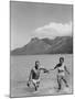 Two People on the Beach in Paradise Island, Tahiti-Carl Mydans-Mounted Photographic Print