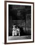 Two People Sitting in Hospital Where St. Catherine Nursed People with the Plague-Walter Sanders-Framed Photographic Print