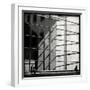 Two People Sitting Outside a Modern Glass Building-Eudald Castells-Framed Photographic Print