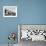 Two People Watching House Burn in Aftermath of Hurricane Hazel-Hank Walker-Framed Photographic Print displayed on a wall