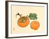 Two Persimmons-Bairei Kono-Framed Giclee Print