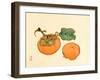 Two Persimmons-Bairei Kono-Framed Giclee Print