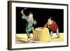 Two Pierrots with Flan-null-Framed Art Print