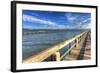 Two Piers Sebastian Florida-Robert Goldwitz-Framed Photographic Print