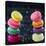 Two Piles Of Colorful Macaroons-Anna-Mari West-Stretched Canvas