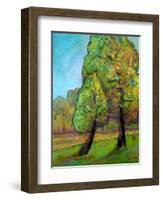 Two Pine Trees-Blenda Tyvoll-Framed Art Print