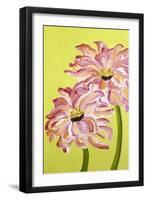 Two Pink Flowers-Soraya Chemaly-Framed Giclee Print