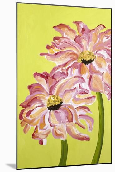 Two Pink Flowers-Soraya Chemaly-Mounted Giclee Print