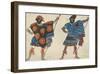 Two Pirates for Daphnis et Chloe, 1913-Leon Bakst-Framed Premium Giclee Print