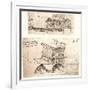 Two plans for canals in a town, c1472-c1519 (1883)-Leonardo Da Vinci-Framed Giclee Print