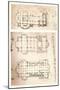 Two plans of churches, c1472-c1519 (1883)-Leonardo Da Vinci-Mounted Giclee Print