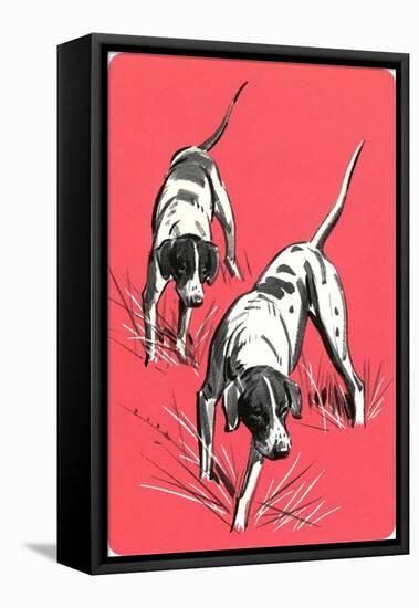 Two Pointers-null-Framed Stretched Canvas