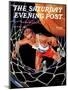 "Two Points," Saturday Evening Post Cover, January 24, 1942-Ski Weld-Mounted Giclee Print