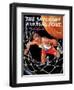 "Two Points," Saturday Evening Post Cover, January 24, 1942-Ski Weld-Framed Premium Giclee Print