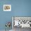 Two Polar Bear Cubs Keep an Eye on the Photographer as Their Mother Licks the Snow at Hogle Zoo-null-Framed Photographic Print displayed on a wall