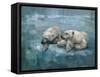 Two Polar Bears Relaxing-Stephen Mitchell-Framed Stretched Canvas