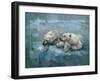 Two Polar Bears Relaxing-Stephen Mitchell-Framed Art Print