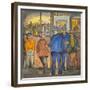 Two Police Officers Arresting Two Drunks on a Street of the Skid Road Area of Seattle-Ronald Ginther-Framed Giclee Print