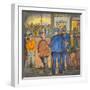 Two Police Officers Arresting Two Drunks on a Street of the Skid Road Area of Seattle-Ronald Ginther-Framed Giclee Print