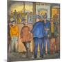 Two Police Officers Arresting Two Drunks on a Street of the Skid Road Area of Seattle-Ronald Ginther-Mounted Giclee Print