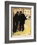 Two Policemen Hide from the Commissioner's Wife, from 'Crimes and Punishments'-Félix Vallotton-Framed Giclee Print