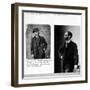 Two Portraits of George Eastman (1854-1932) 1884 and 1890-null-Framed Giclee Print