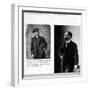 Two Portraits of George Eastman (1854-1932) 1884 and 1890-null-Framed Giclee Print