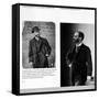 Two Portraits of George Eastman (1854-1932) 1884 and 1890-null-Framed Stretched Canvas