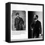 Two Portraits of George Eastman (1854-1932) 1884 and 1890-null-Framed Stretched Canvas