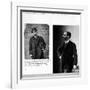 Two Portraits of George Eastman (1854-1932) 1884 and 1890-null-Framed Giclee Print