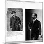 Two Portraits of George Eastman (1854-1932) 1884 and 1890-null-Mounted Giclee Print