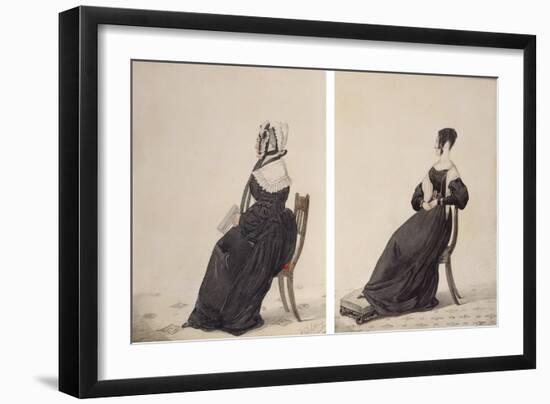 Two Portraits of Widows, 1837-Richard Dighton-Framed Giclee Print