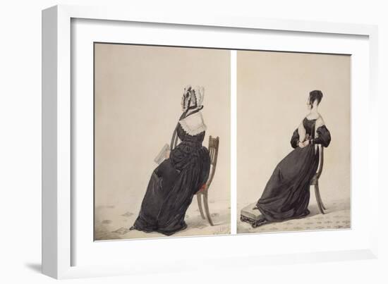 Two Portraits of Widows, 1837-Richard Dighton-Framed Giclee Print