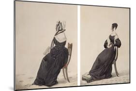 Two Portraits of Widows, 1837-Richard Dighton-Mounted Giclee Print