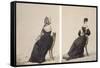 Two Portraits of Widows, 1837-Richard Dighton-Framed Stretched Canvas