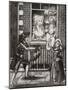 Two Prostitutes Look Out of the Window of an 18th Century English Brothel. from Illustrierte Sitten-null-Mounted Giclee Print