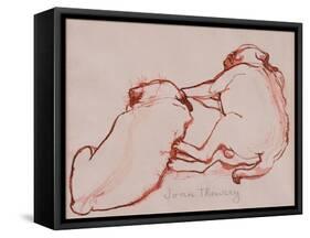 Two Pug Puppies, the Brothers, 2005-Joan Thewsey-Framed Stretched Canvas