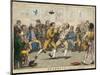 Two Pugilists Spar as a Gathering of Men Enjoy the Action-Isaac Cruikshank-Mounted Art Print