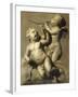 Two Putti Making Music-Marten Jozef Geeraerts-Framed Giclee Print