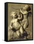 Two Putti Making Music-Marten Jozef Geeraerts-Framed Stretched Canvas