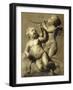 Two Putti Making Music-Marten Jozef Geeraerts-Framed Giclee Print