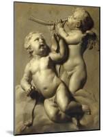 Two Putti Making Music-Marten Jozef Geeraerts-Mounted Giclee Print