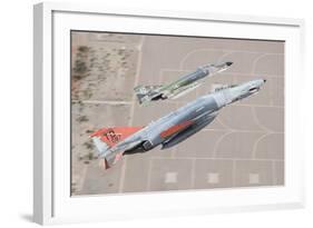 Two Qf-4E Phantom Ii Drones Break over Holloman Air Force Base, New Mexico-null-Framed Photographic Print