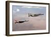 Two Qf-4E Phantom Ii Drones in Formation over the New Mexico Desert-null-Framed Photographic Print