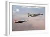 Two Qf-4E Phantom Ii Drones in Formation over the New Mexico Desert-null-Framed Photographic Print