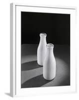 Two Quarts of Milk in Glass Bottles-Bettmann-Framed Photographic Print